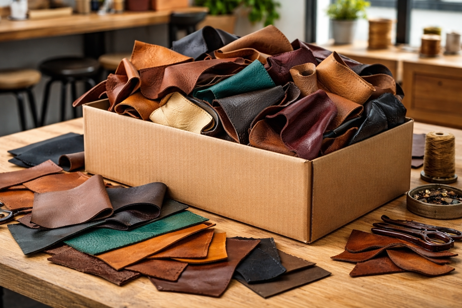 leather scrap for sale — closeouts and remnants