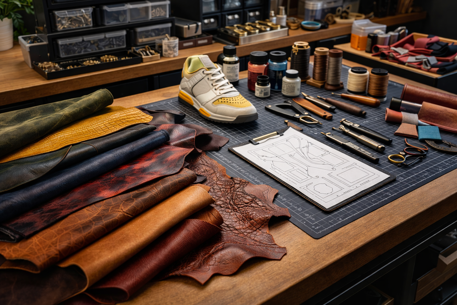 A curated selection of high-quality Italian and Japanese leathers from District Leather Supply — District Leather Supply review