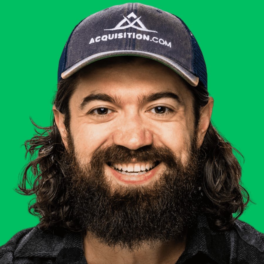 Alex Hormozi entrepreneur YouTube channel -- Acquisition.com founder teaching sales and offer design