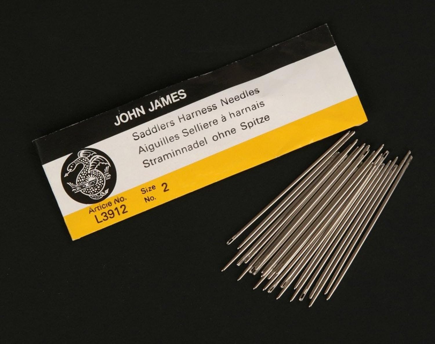 John James saddlers harness needles for leather stitching
