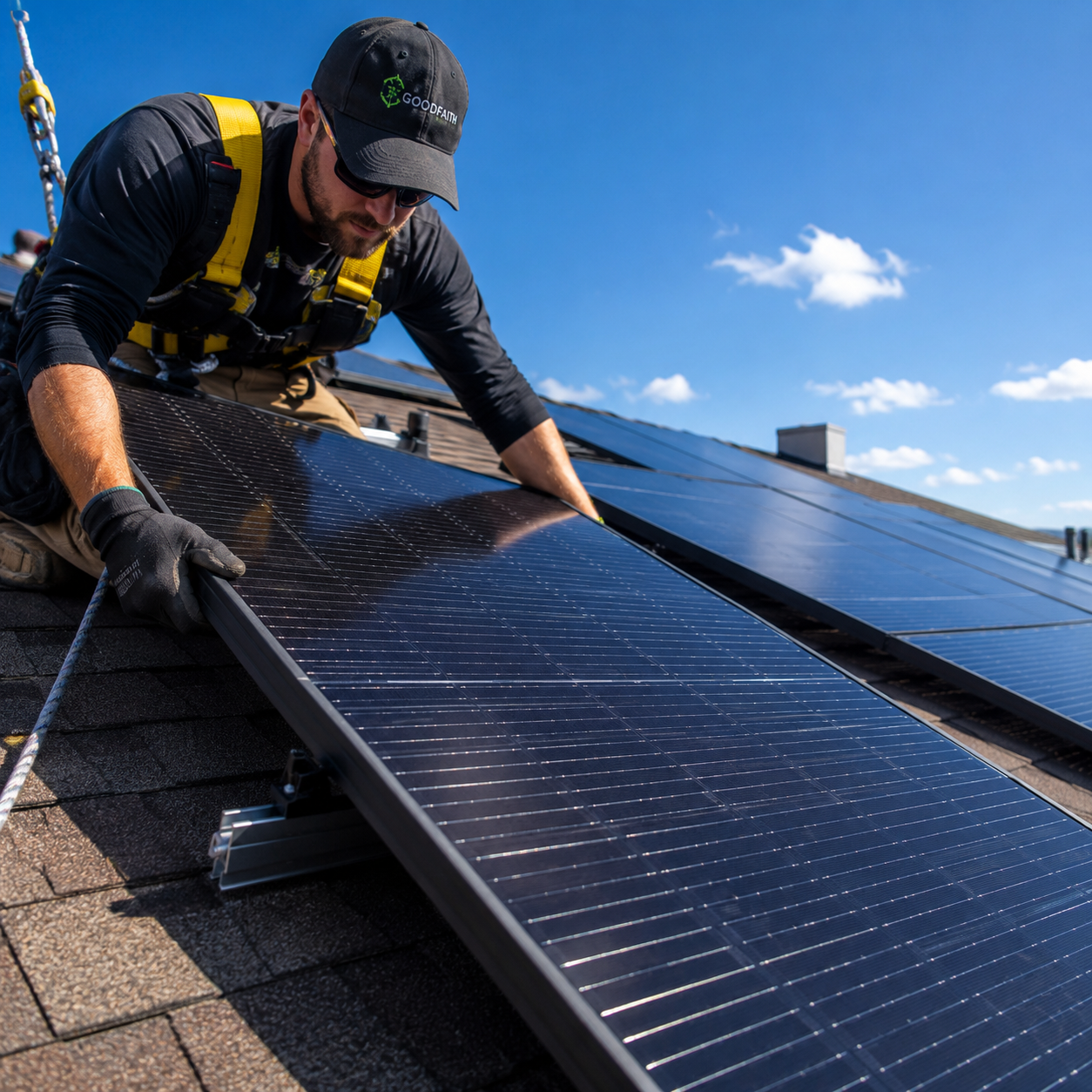 Good Faith Energy installer review for Texas solar and battery systems